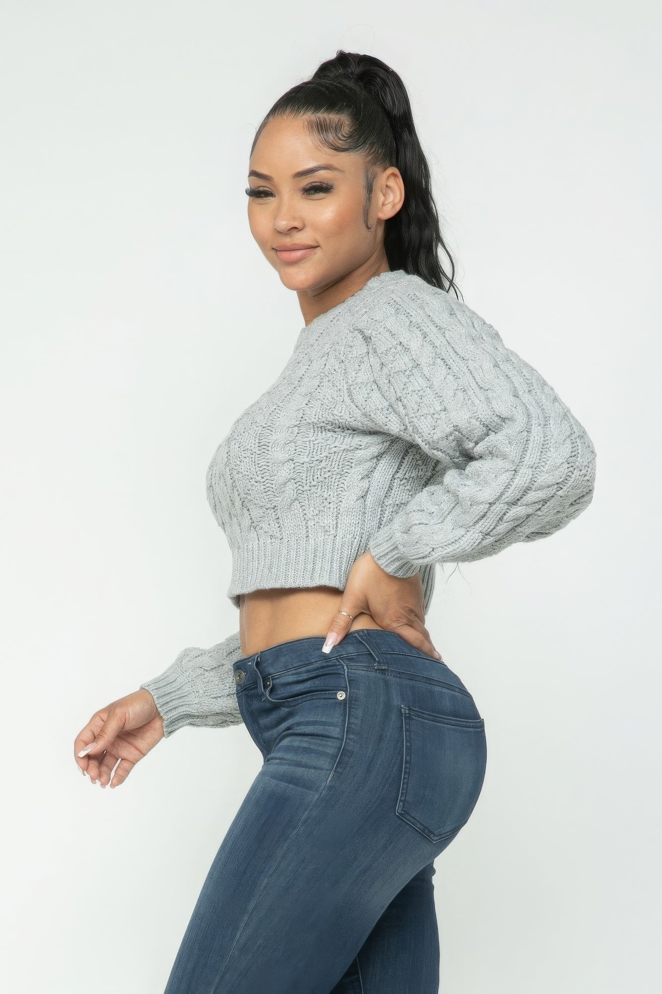 Cable Pullover Top