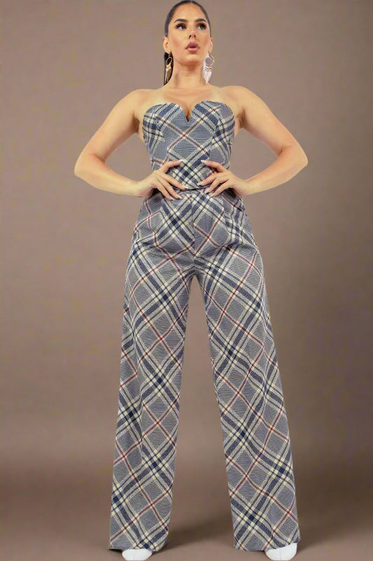 Bustier Top & Wide Pants Set